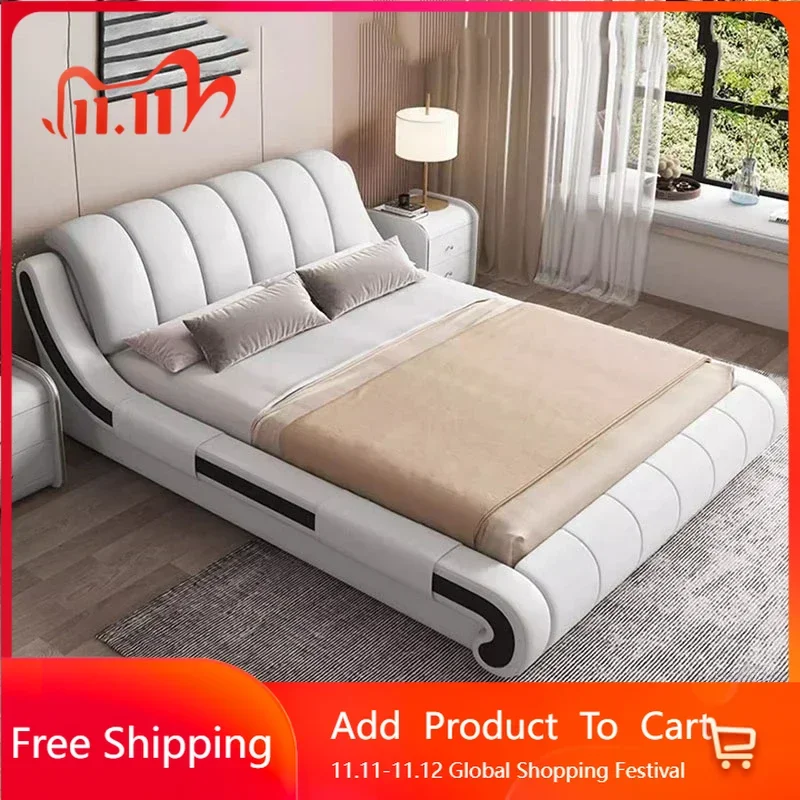 

Европейская кровать Queen, двуспальная кровать из королевского дерева, каркас изголовья King, роскошная кровать, современная спальная деревянная кровать Cabeceira De Cama Box Casal Furniture