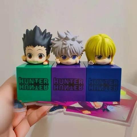 10cm 애니메이션 GON FREECSS 인형 헌터×헌터 Killua 피규어 Q 버전 hisoka 입상 Kurapika 모델 PVC Collectible Perimeter Toy
