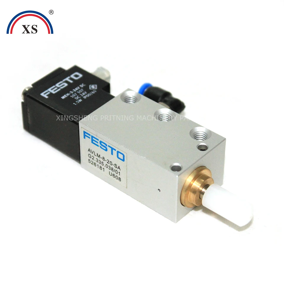 FedEx Free Shipping 3 Pieces Solenoid Valve G2.335.036 and 2 Pieces Servo Motor 61.144.1121 Printing Parts