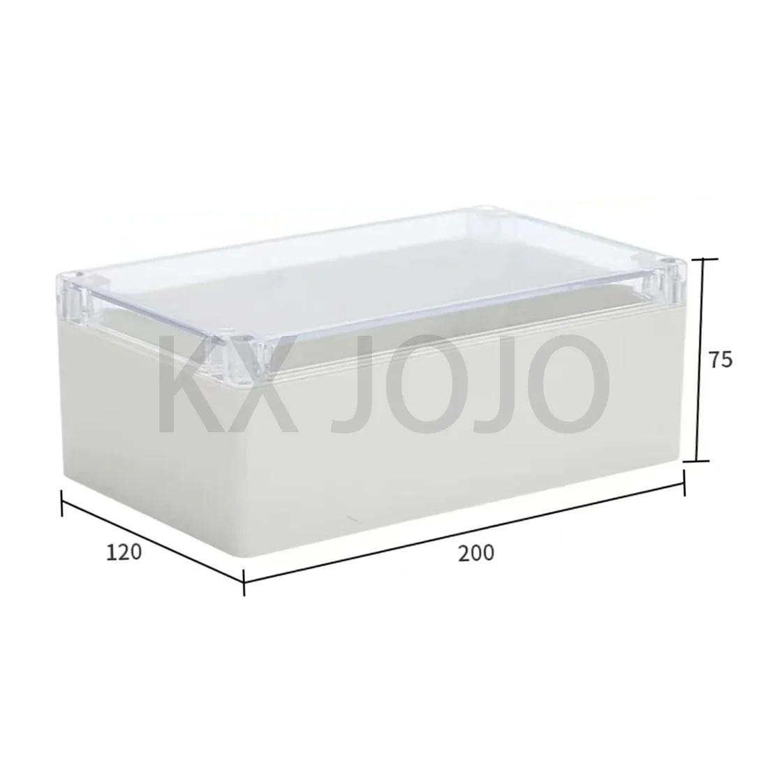 

Junction Box Outdoor Waterproof 120*75*200mm Plastic 1pcs Housing Sealing Box Power Cable White