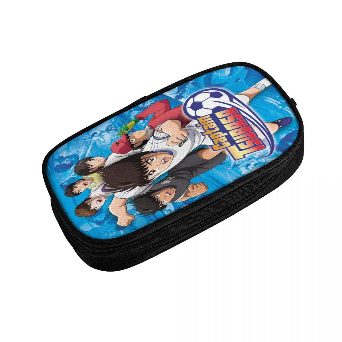 Imagem -03 - Captain Tsubasa Kawaii Lápis Cases Manga Futebol Japonês Grande Capacidade Lápis Pouch Estudantes Papelaria Meninos e Meninas Personalizado