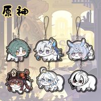 Hot Game Keychain Impact All Characters Raiden Shogun Neuvillette Furina Wriothesley Clorinde Figures Key Chains Cosplay Gifts