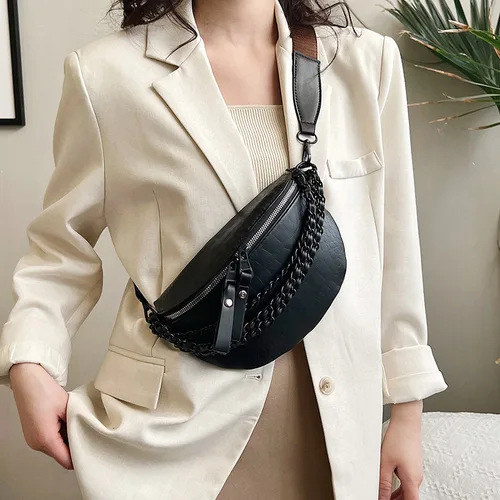 Bolso cruzado de pecho de marca a la moda para mujer, riñonera de cuero suave, bolsos de hombro de lujo para mujer, paquetes de teléfono, bolso de pecho de diseñador