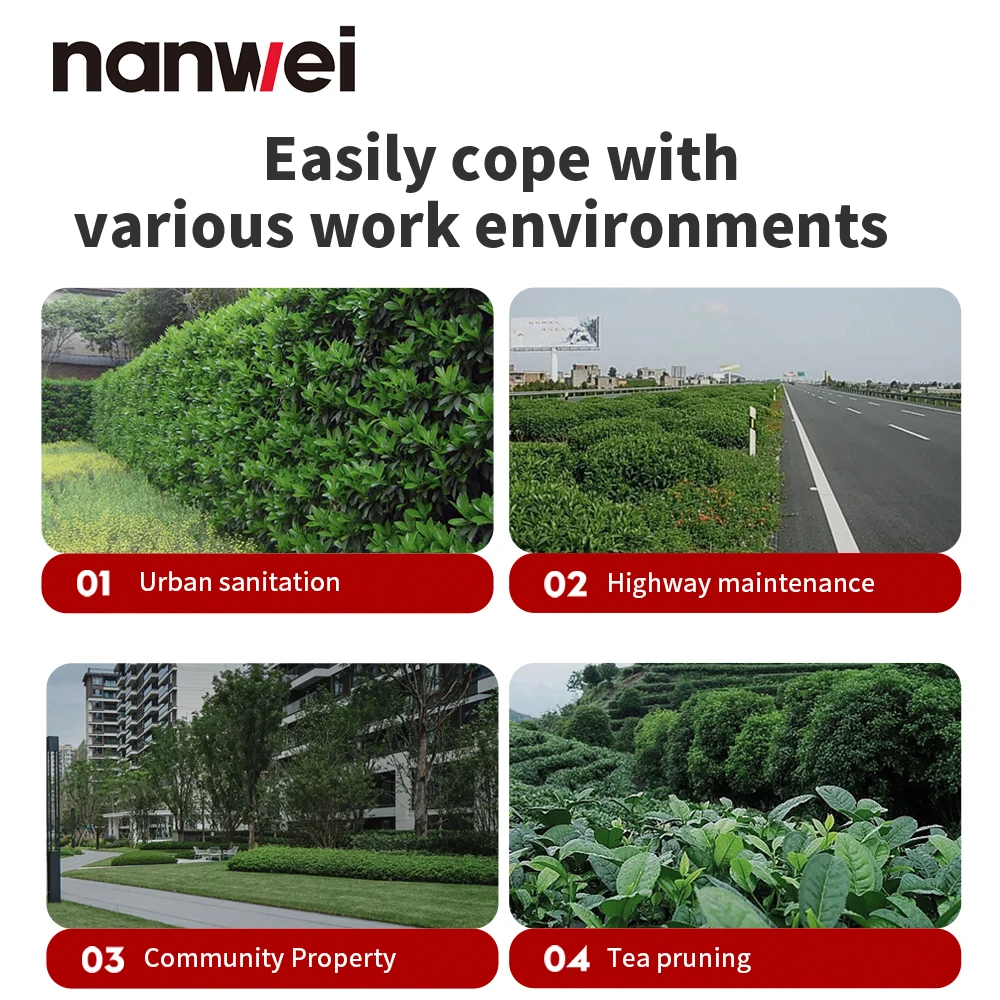 Nanwei 12V Household Small Lawn Mower Electric Lawn Mower Type-C Charging Interface Weeding Machine Hedge Trimmer