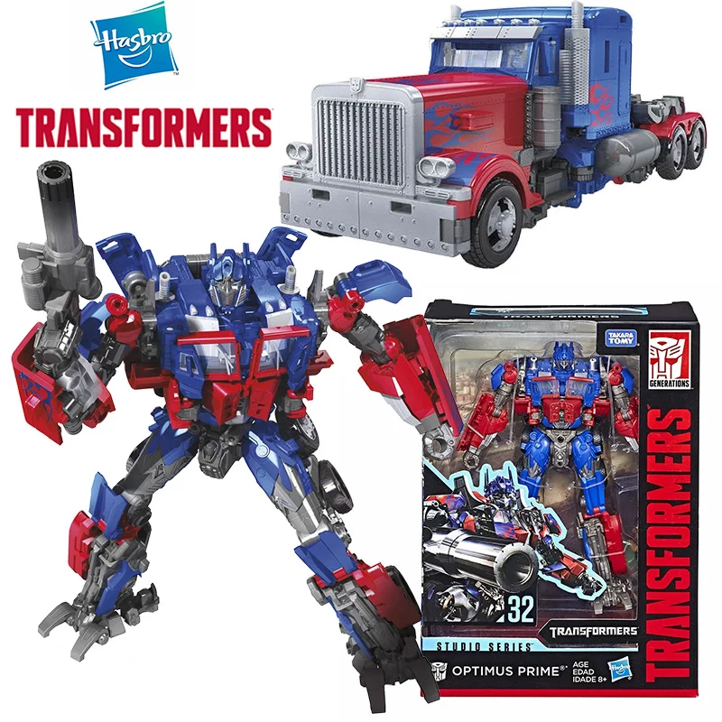 Hasbro Transformers Studio Series SS32 Optimus Prime 18Cm Voyager Class Anime Originale Action Figure Modello Giocattolo Collezione Regalo