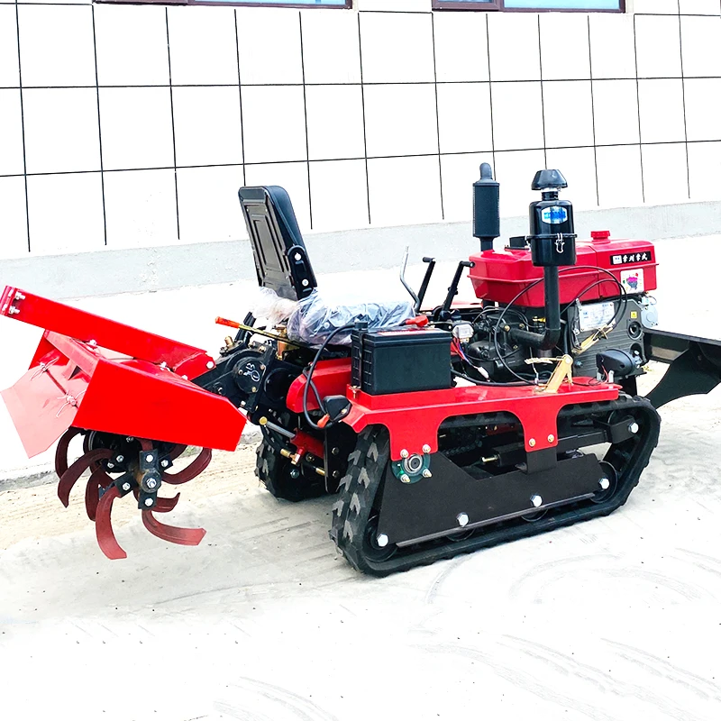 

Customized Crawler Rotary Tiller Farm Cultivator New Multi-Function Small Agricultural Plowing Machine