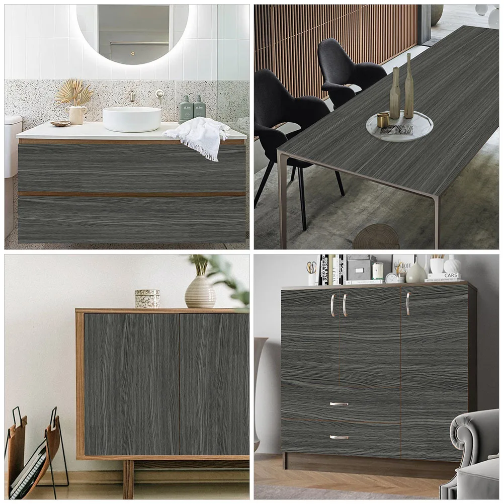 Stiker Lantai PVC Tahan Air Motif Kayu Tempel Sendiri Untuk Kamar Tidur Dapur Kantor Ubin Lantai Vinyl Perekat