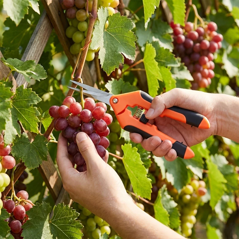 Stainless steel garden pruning shears - Multi-functional plant trimming scissors - Professional gardening pruning tools