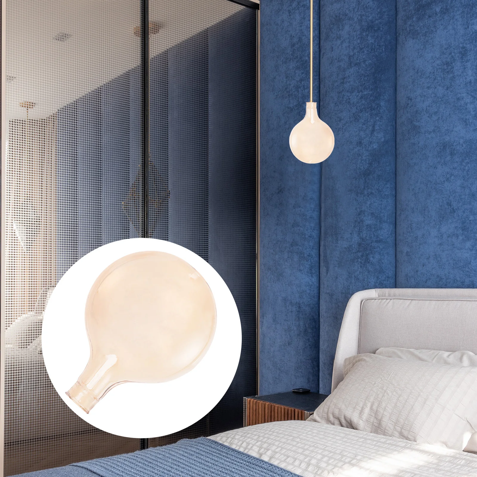 

Light Fixture Cover Glass Shades for Pendant Lights Firefly Chandelier Home Decor Simple Practical Design Soft Warm Atmosphere