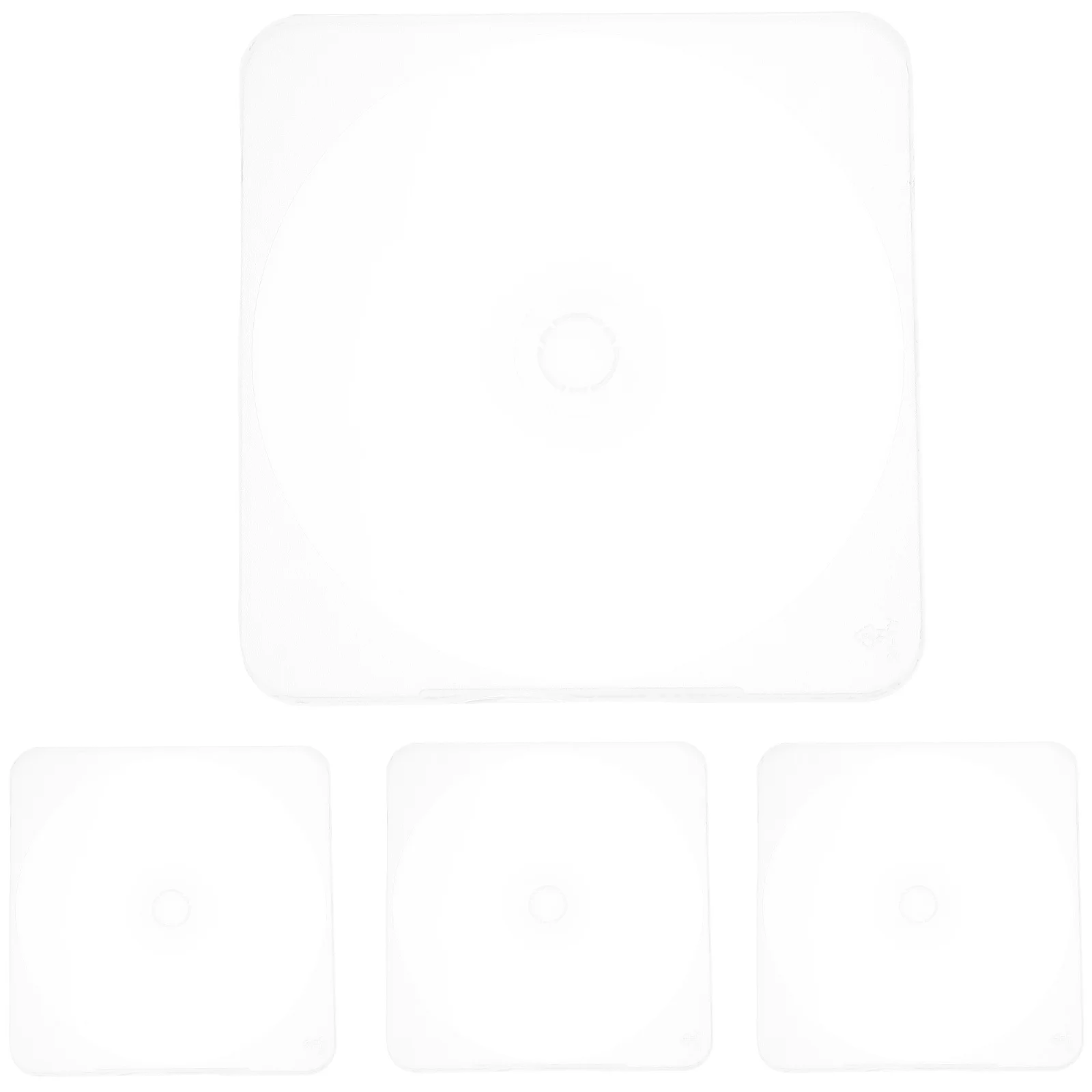 

4Pcs Portable Cd Dvd Cases Clear Plastic Storage Boxes for Home Office Travel Use Scratch Resistant Disc Protection