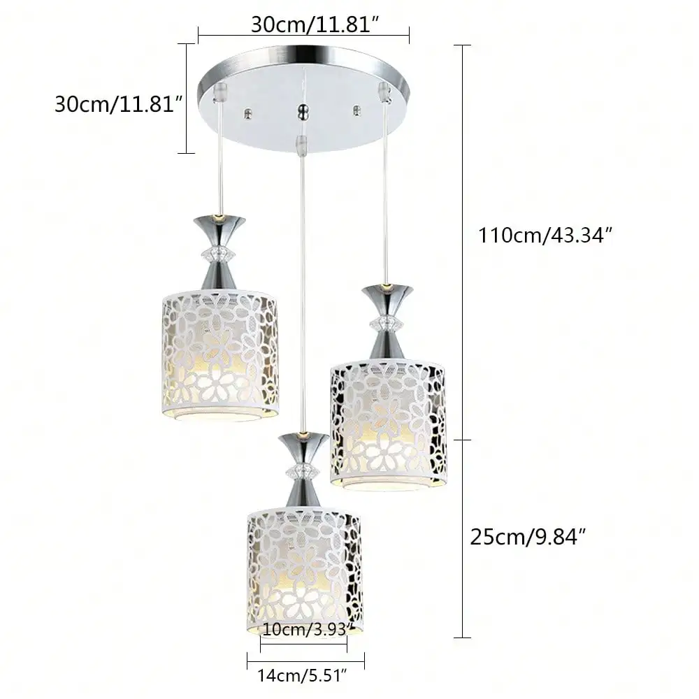

3 Lights Modern Ceiling Light, Pendant Lamp For Dining Room, Ceiling Lamp