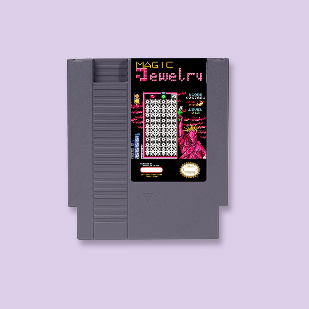 

Magic Jewelry Action Game Card for NES 72 Pins 8bit Console Video Game Cartridge