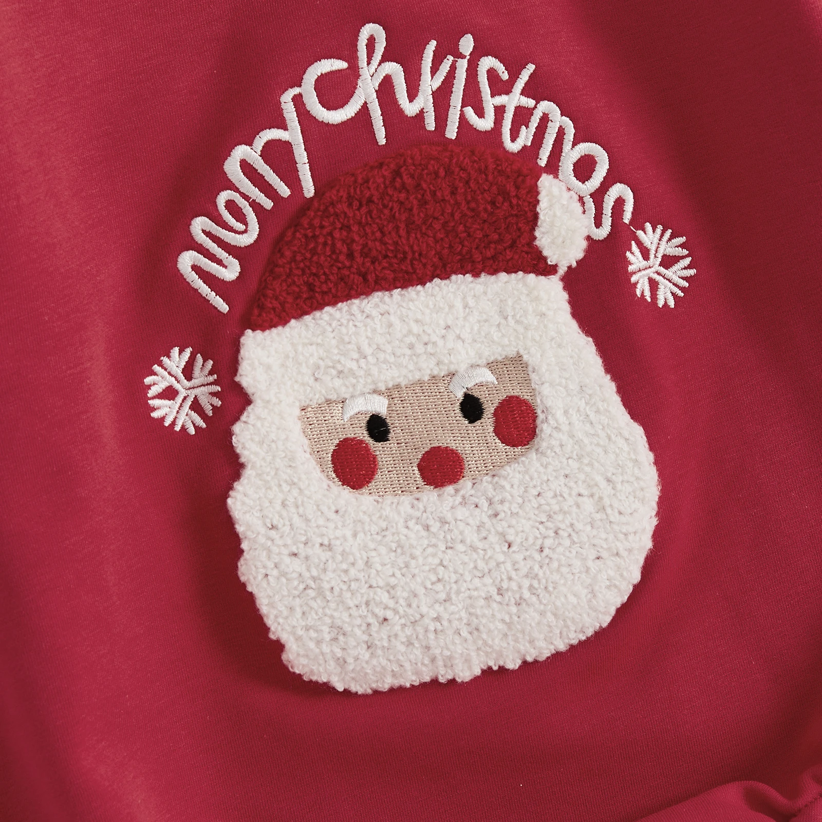 Cute Baby Christmas Romper Long Sleeve Crew Neck Santa Embroidery Bodysuit Newborn Baby Xmas Playsuit Clothes