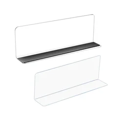 Plastic PVC Shelf Dividers Rack Display Baffle Parting Bulkhead Retail Supermarket Commodity Arrange Storage 20pcs