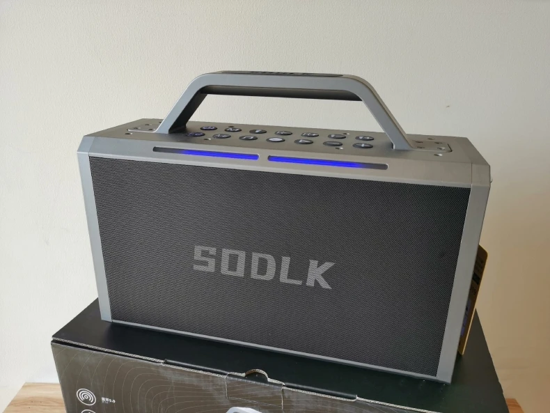 Soolk-altavoz portátil S1115 de 200W, Subwoofer Rgb con reverberación de graves pesados, sistema de sonido PARA Karaoke al aire libre