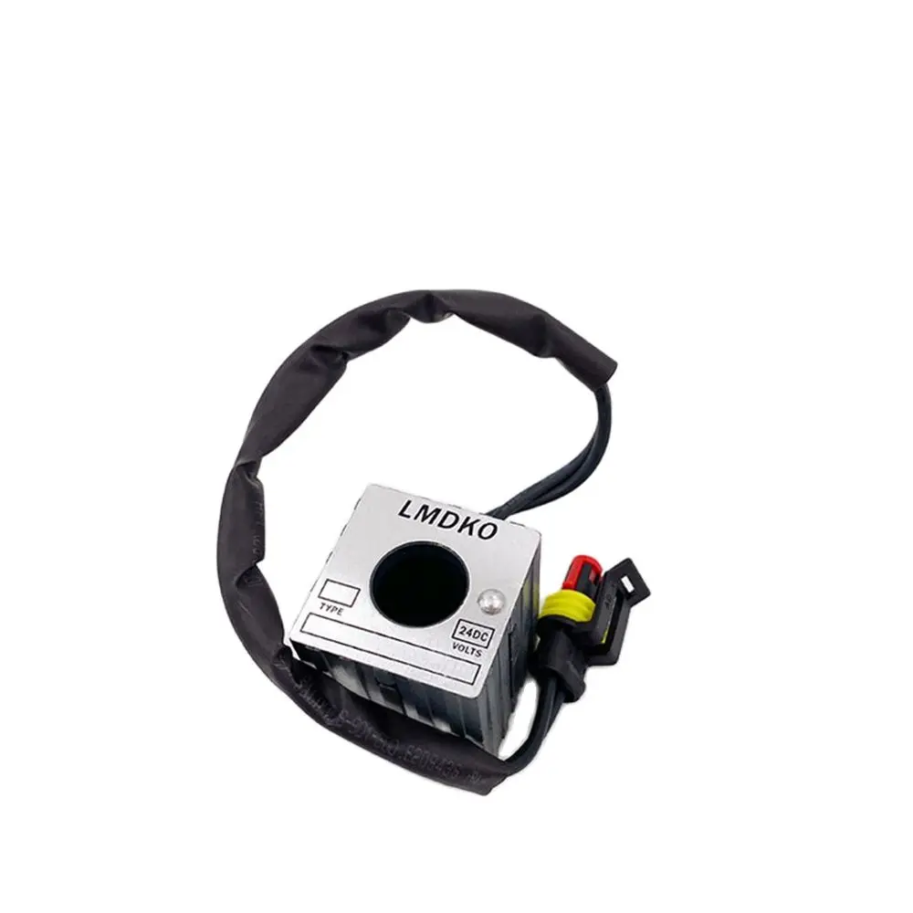 

Электромагнитный клапан блокировки пилотного управления (катушка) для экскаваторов Sany SY55, 60, 65, 75, 135, 215-8-9, запчасти для экскаваторов