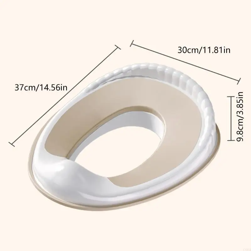 CORB-funda antideslizante para asiento inodoro para niños, superficies texturizadas suaves, diseño ergonómico, herramienta