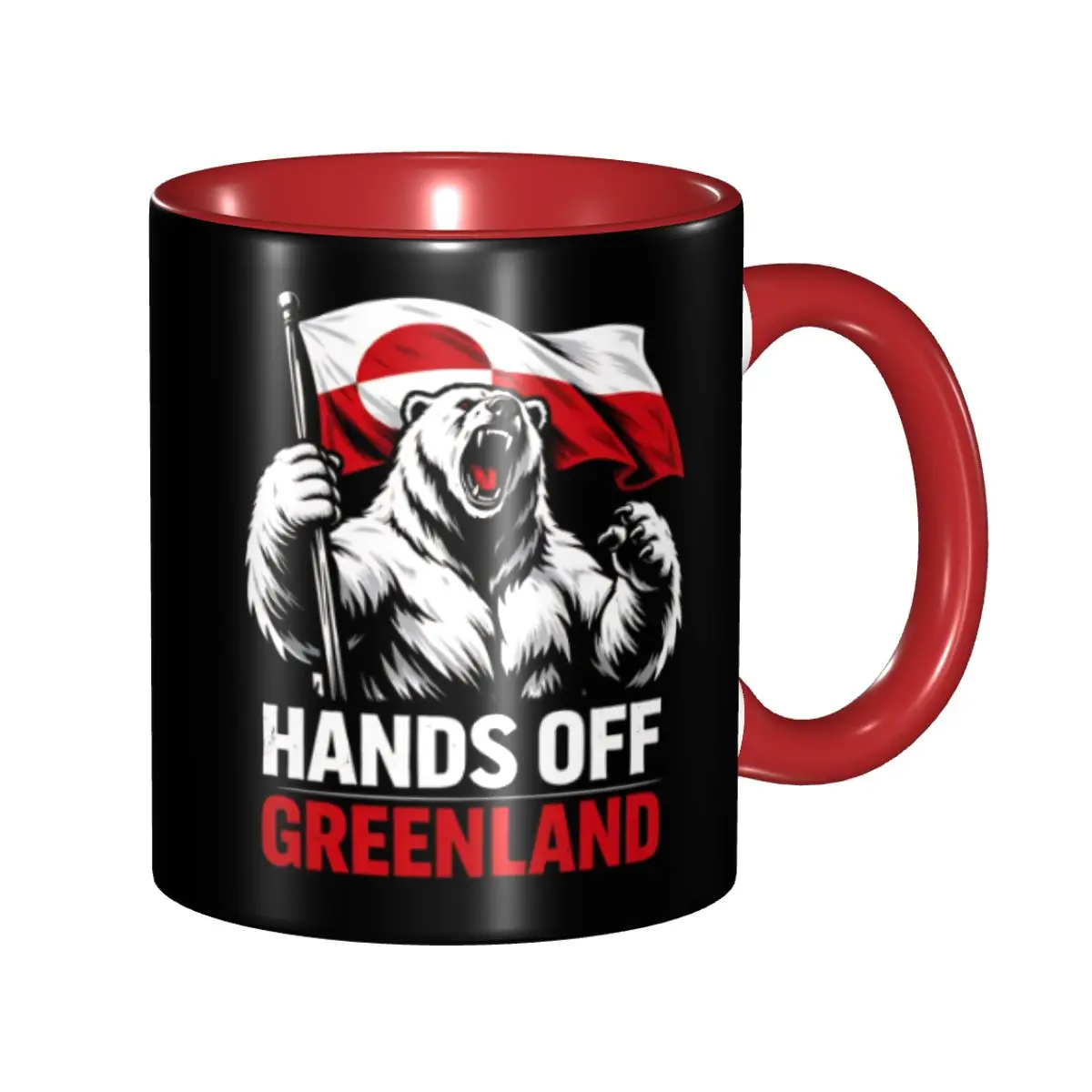 

Hands Off Greenland Is Not For Sale MGGA Mug Cute Coffee Cup Gifts For Friends