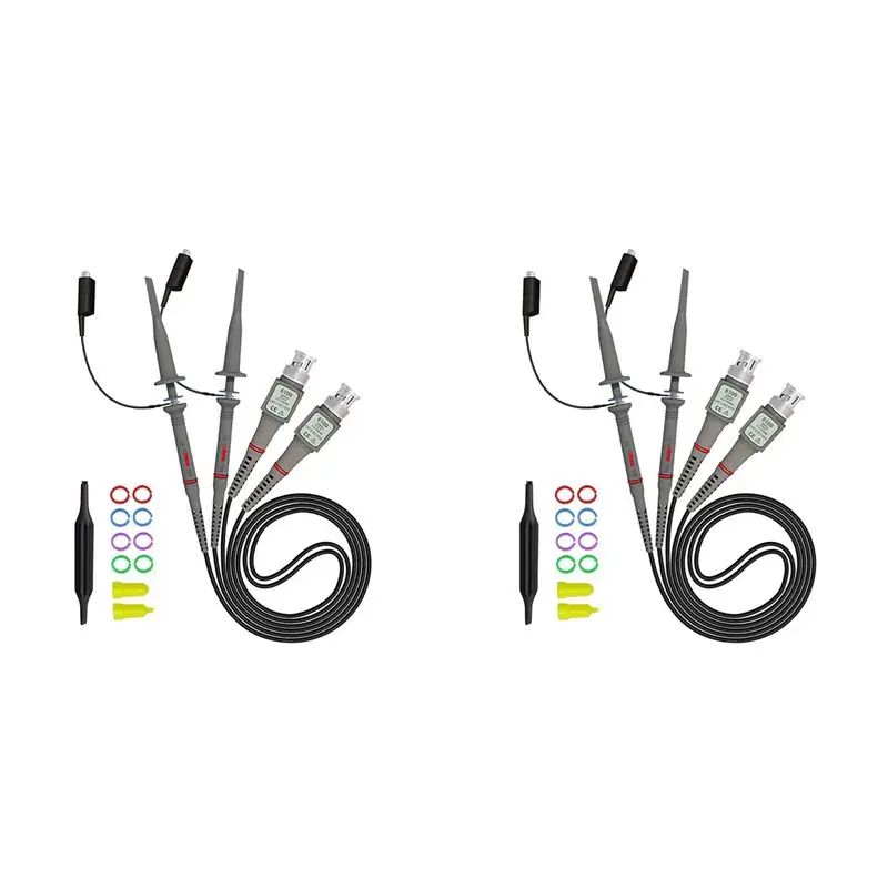 [Superx&Knd]4 Pack Universal P6100 Oscilloscope Probes 100Mhz, Oscilloscope Cli…