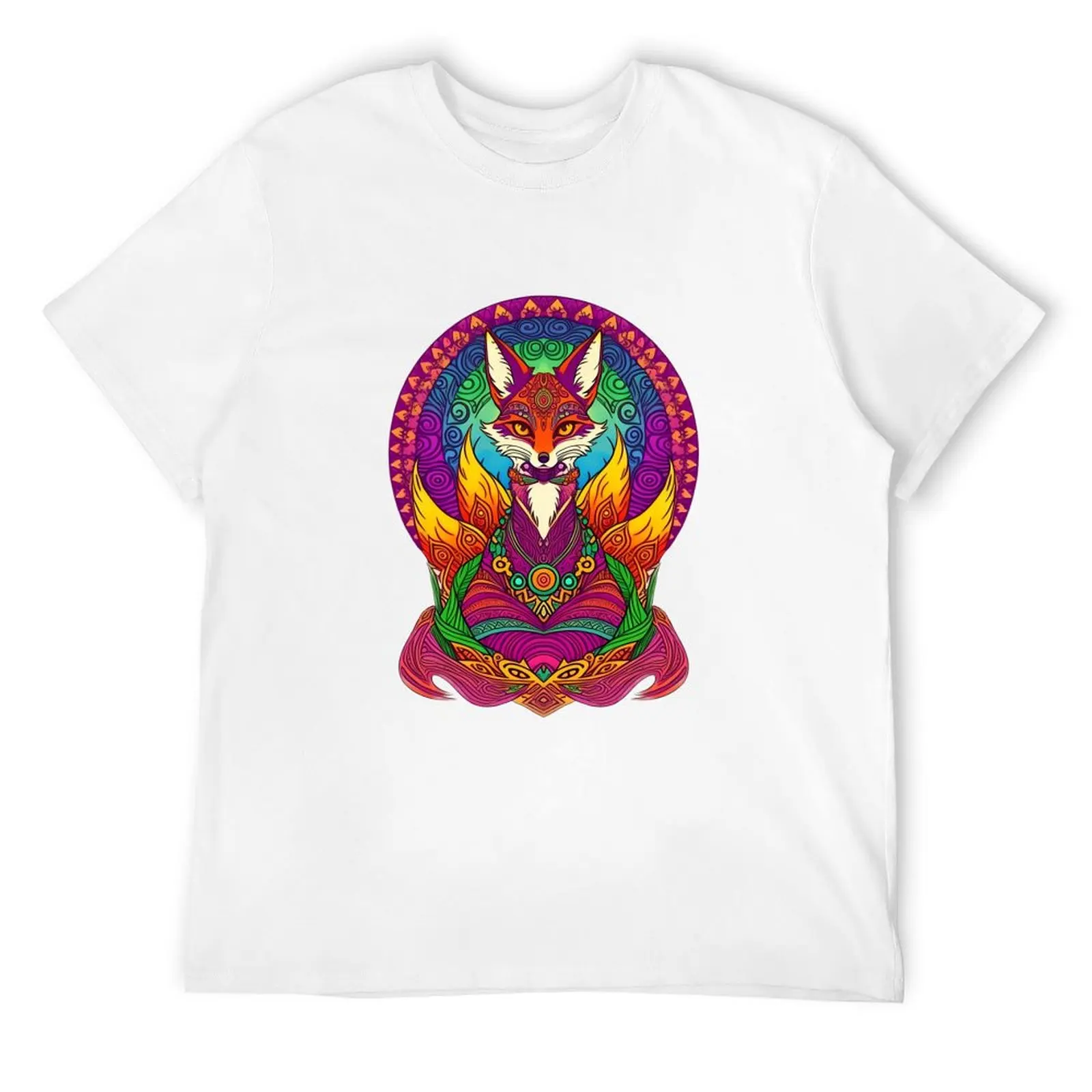 Ayahuasca Shaman Fox T-Shirt anime quick-drying croswit shirt man mens t shirt