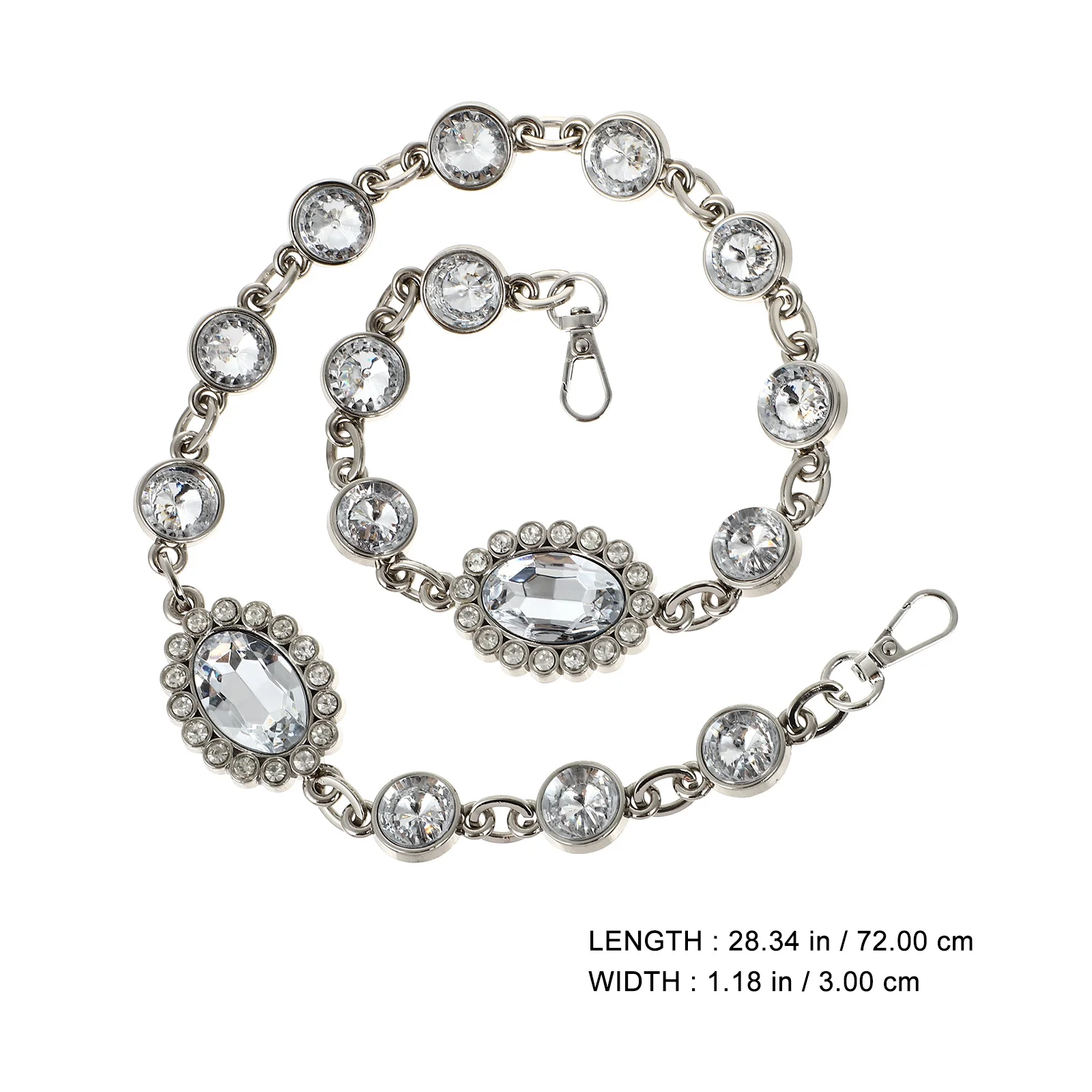 الفاخرة حجر الراين حقيبة سلسلة استبدال حزام لحقيبة اليد الكتف مخلب DIY مقبض ملحق أنيق حقيبة صغيرة ديكور