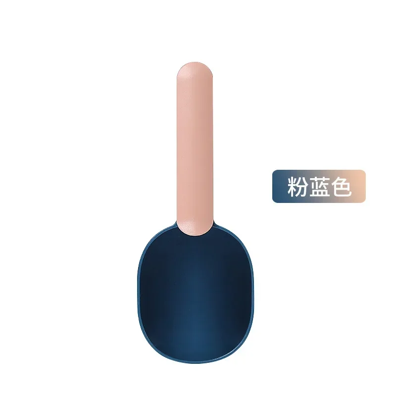 Multifunctional Dog Food Cat Food Shovel Spoon Feeding Spoon Sealed Bag Clip Creative Measuring Cup Curved Design Easy To Clean