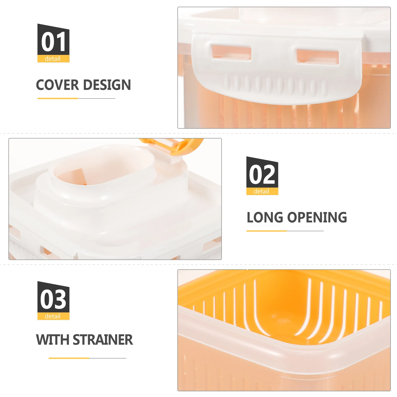 

Laundry Detergent Bin Lidded Plastic Storage Container For Powder Soap Rice Flour Lightweight Laundry Organizer