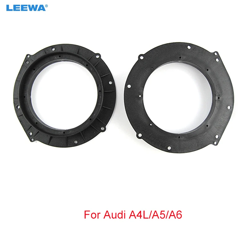 

LEEWA Car Speaker Spacer Mats for Audi A4L/A5/A6 Refit Rings Spacers Ring Pad Adaptor Modified Audio Installation Kits