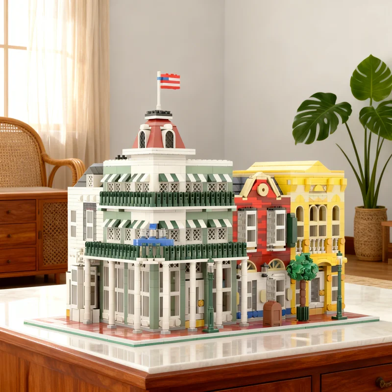 

3250 деталей MOC Ювелирный магазин Deluxe Main Street USA Disney, модель конструктора, креативный подарок, DIY декор для витрины, премиум-класс для взрослых