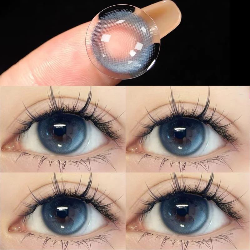 1 Pair Natural Contact Lenses for Eyes Myopia Prescription Fashion Eyes Round Soft Lens Student Color Cosmetics Free Shipping