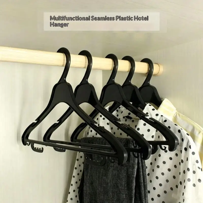 Multifunctional Plastic Clothes Hangers Non Slip Grooves Ultra Thin Sturdy Frame 25 Pack Space Saving for Small Closet