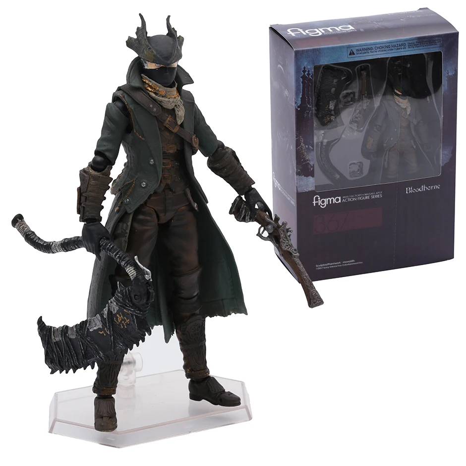 Фигурка игры PS4 Bloodborne Hunter Figma 367 из ПВХ, экшн-фигурка, коллекционная игрушка, кукла, подарок, 15 см