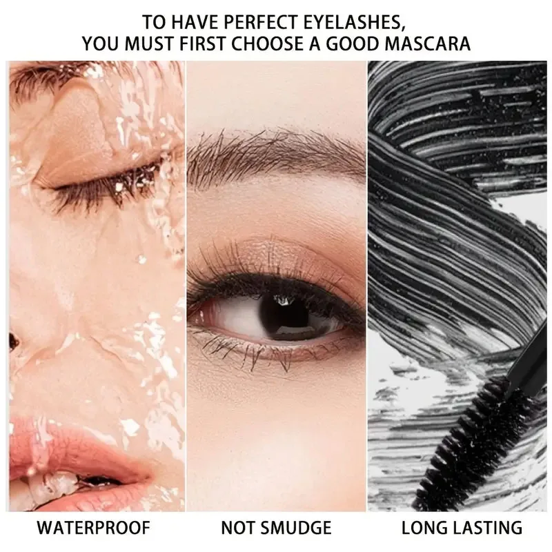 Occhio snello rosa nero, impermeabile e resistente al sudore, non facile da sbavare, facile da applicare per creare ciglia naturali ricci