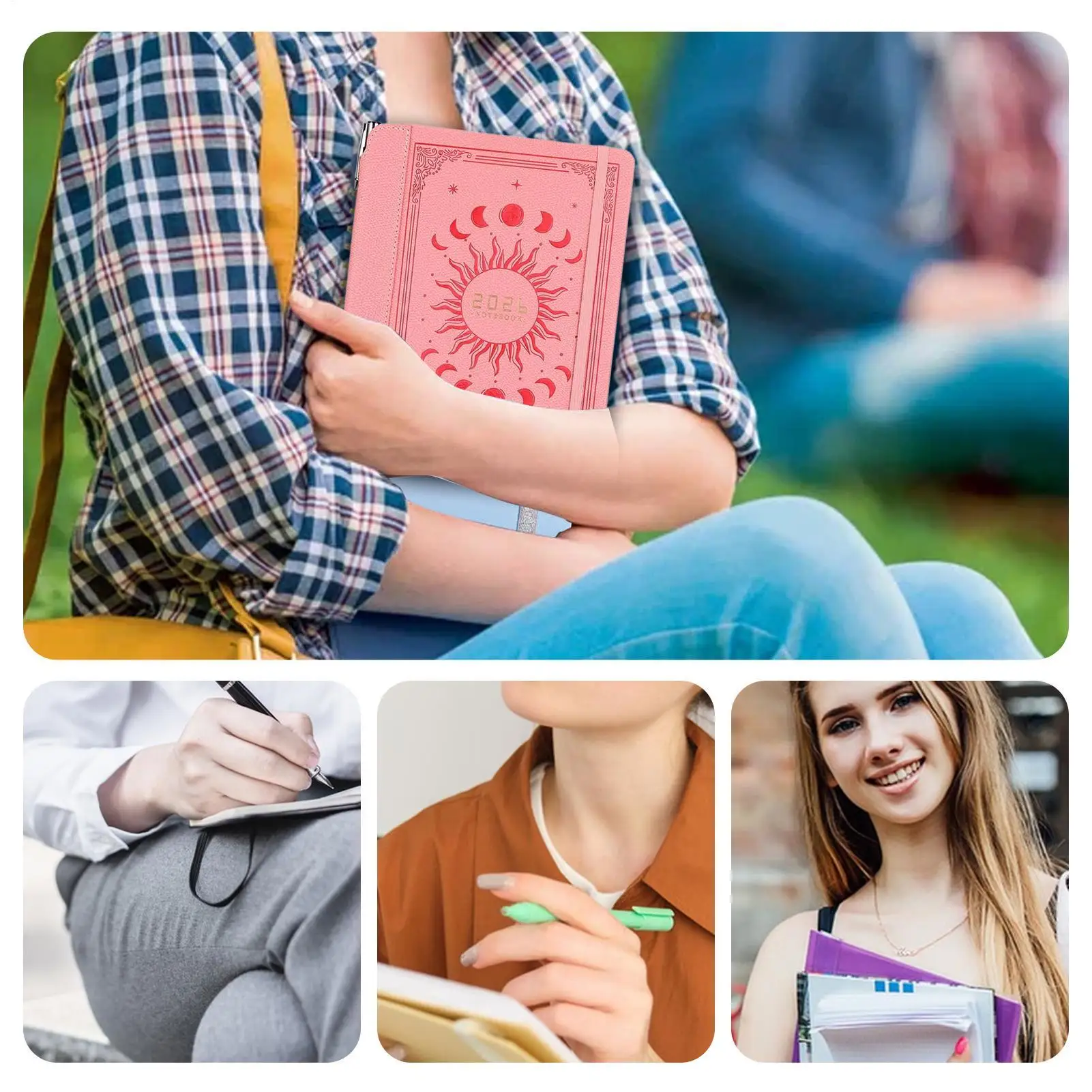 2026 مخطط تخطيط جدول الأعمال كتاب الإنجليزية الجدول الزمني دفتر العمل سجل مذكرات للأهداف موعدات قائمة المهام التخطيط