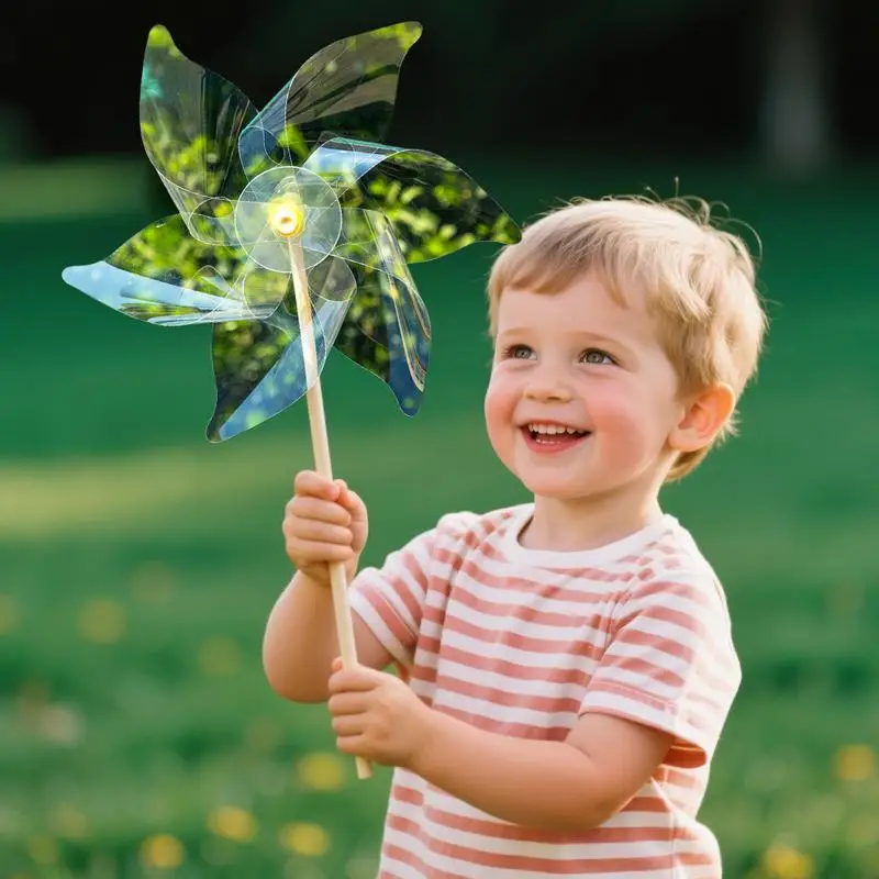 Giocattolo mulino a vento per bambini Girandola all'aperto fatta a mano Assemblaggio di attività arti e mestiere e colora il tuo girandola a vento per giardino