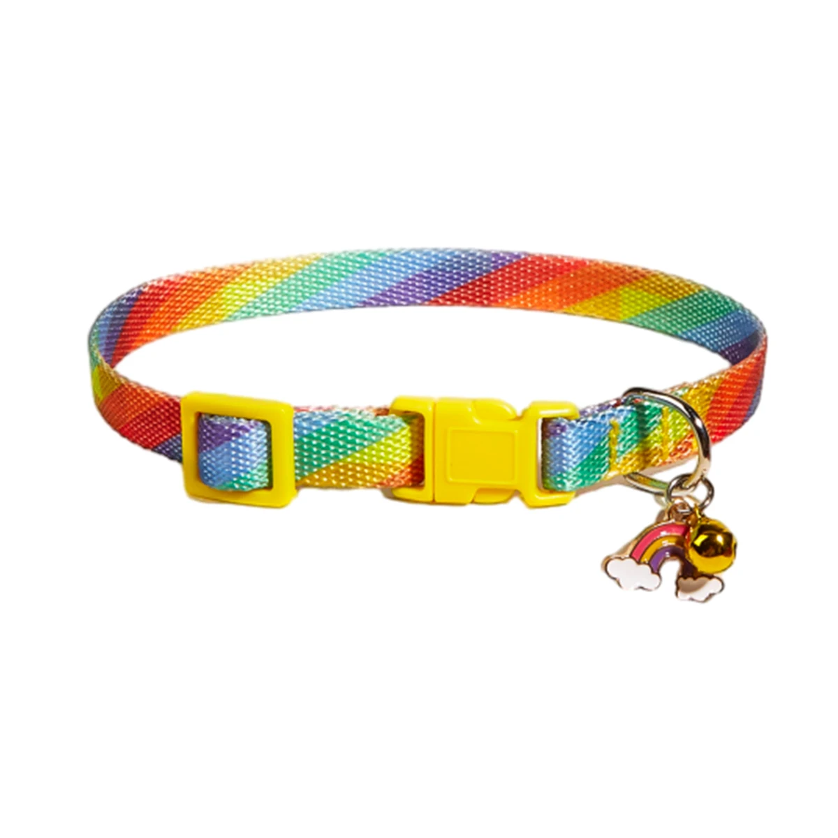 Charm- und Glockenhalsband mit buntem Graffiti-Druck, verstellbares Haustierhalsband, neues Design, modischer Halsring für Katzen und Hunde, Anti-Flucht-Schlaufe – Detail 14