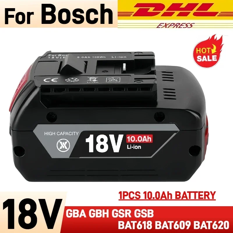 

Original Battery 12Ah, for Bosch 18V Battery Professional GBA GSR GSB BAT618 BAT619 BAT607 BAT609 BAT620 Replacement Battery
