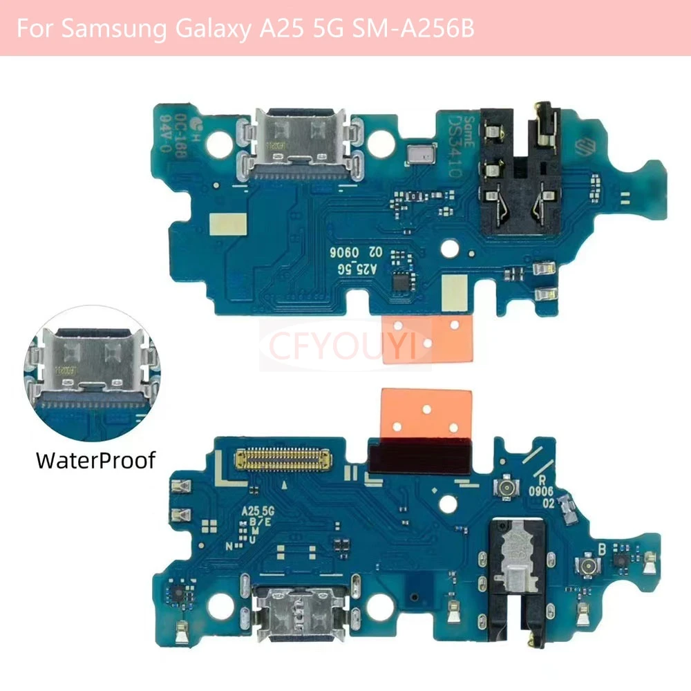 For Samsung Galaxy A15 A156B / A25 A256B / A35 A356B Port charging flex USB Charging Port Board Repair Part