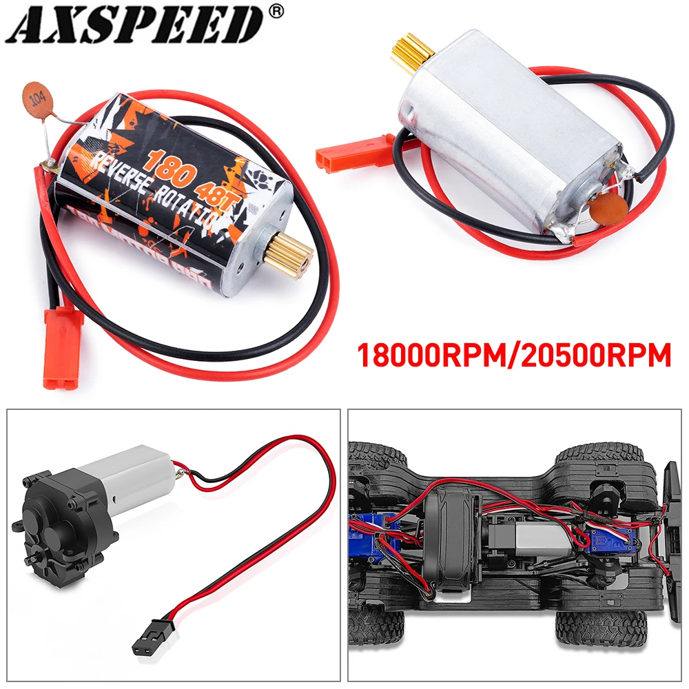 AXSPEED Transmission Motor 18000RPM 20500RPM 7.4v for 1/18 RC Crawler TRX4M Bronco Defender K10 Upgrade