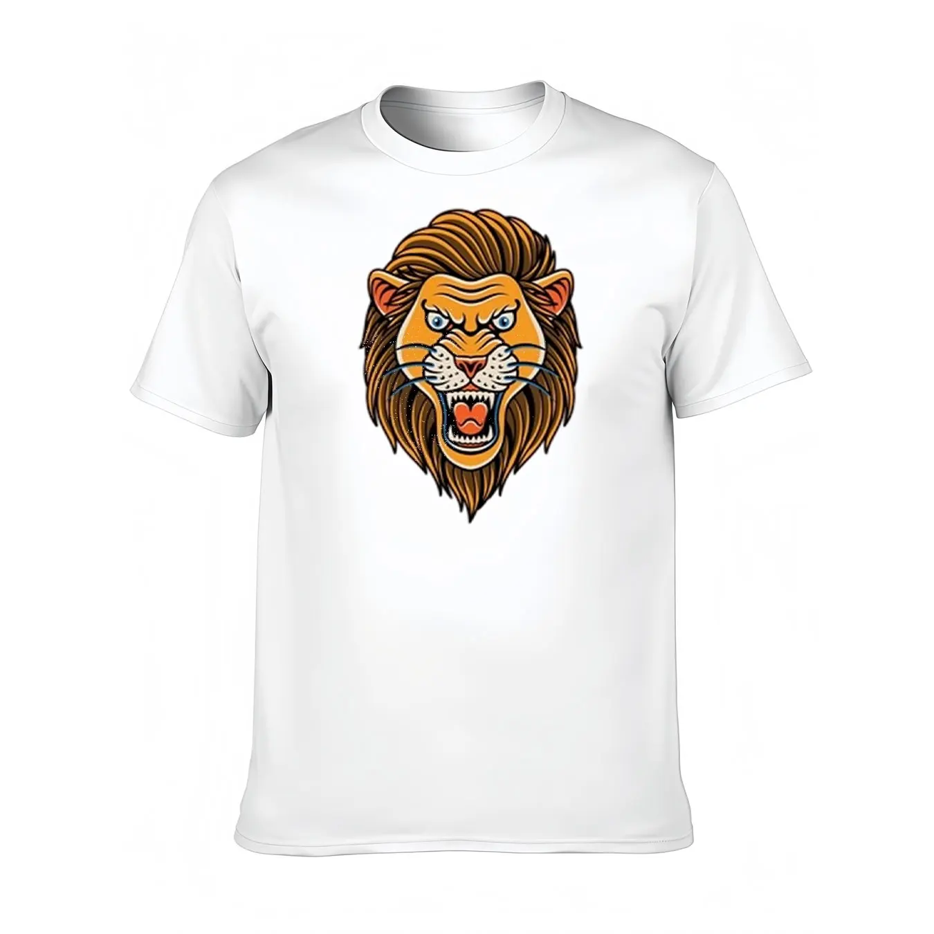 

Men's Cotton Tee With HELLO Panda World Print, Soft Crew Neck Shirt For Outdoor, Christmas Gift
