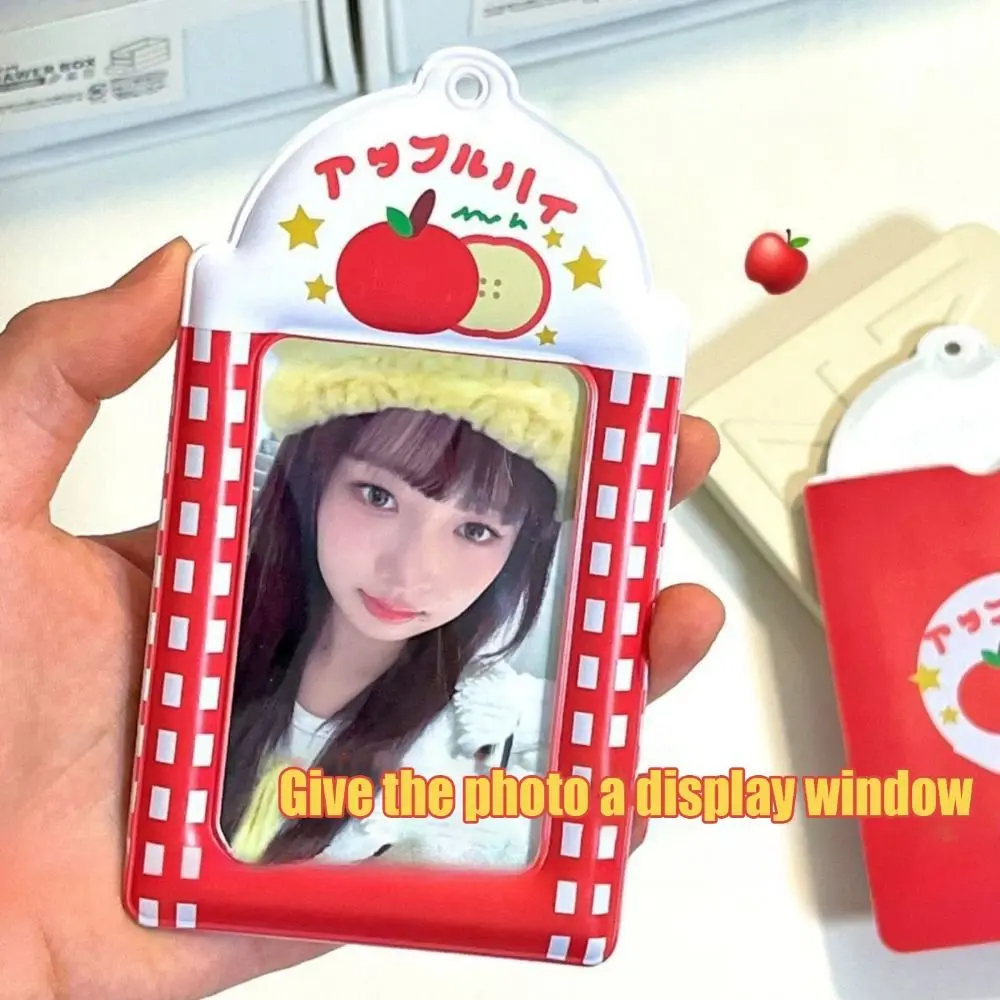 Cute PVC Card Holder Waterproof Clear Photocards Protector Star Fan Card Display Holder Campus Meal Card