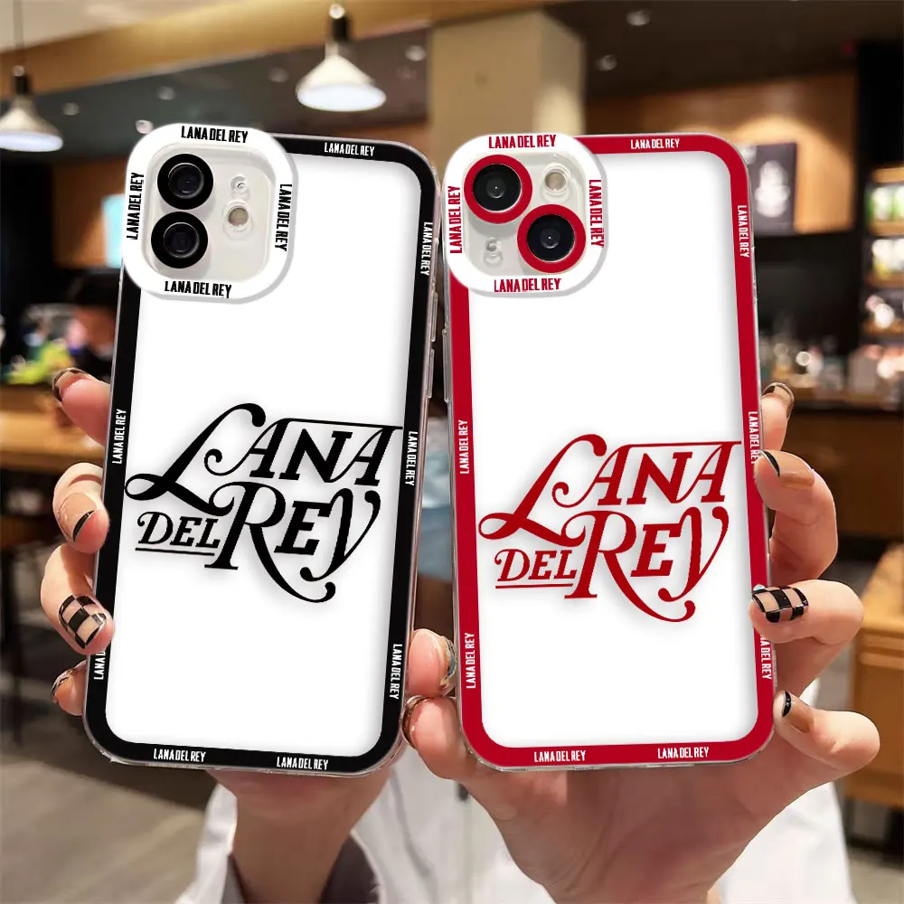 Singer L-Lana Del R-Rey Cover Angel Eyes Clear Case For Xiaomi Redmi Note 13 12 12S 11 11T 11S 10 9 10S 9S 9T 8 Case Funda Shell