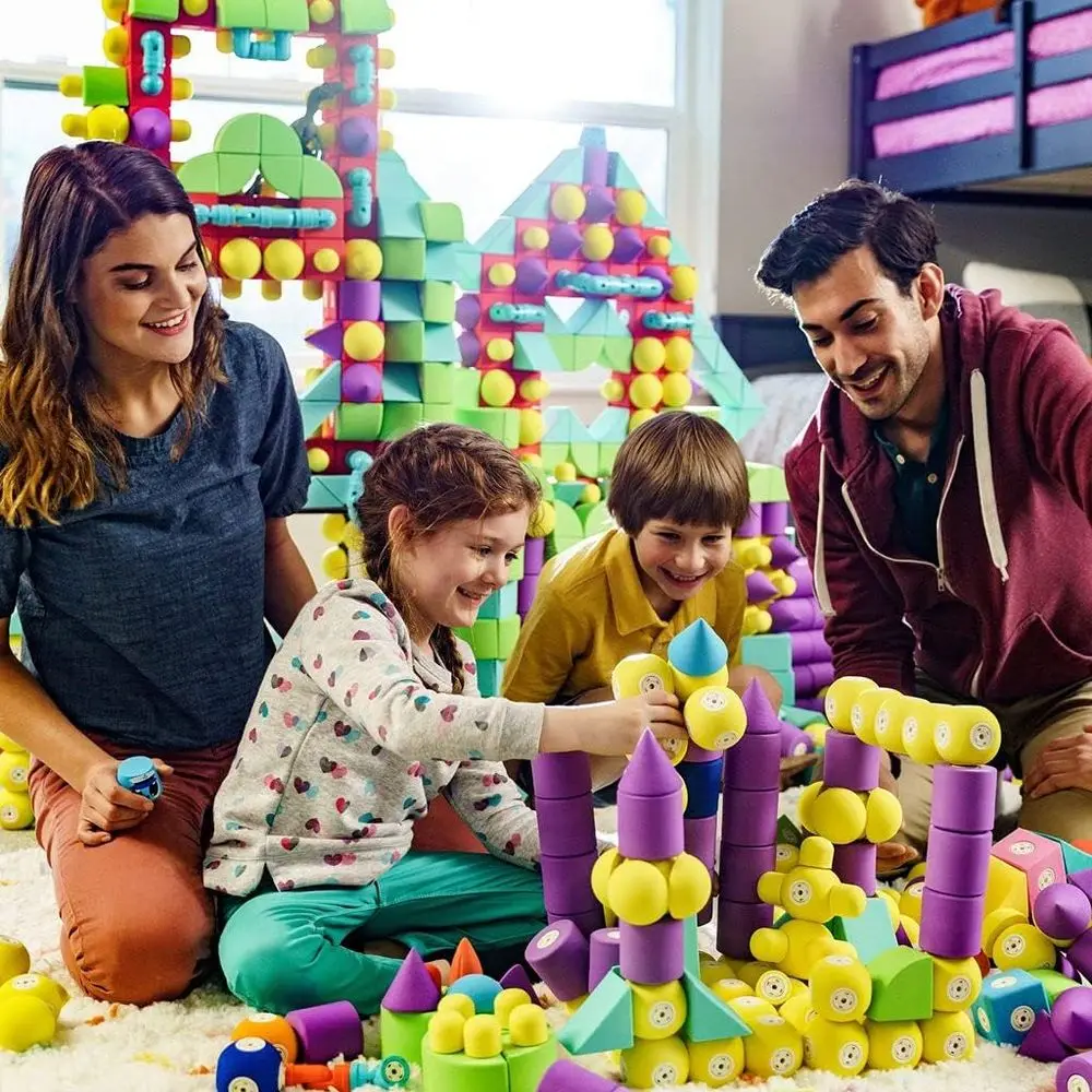 Magnetic Foam Blocks - 50-Piece Educational Set for Toddlers, Bath & Sensory Play, Ages 3-5