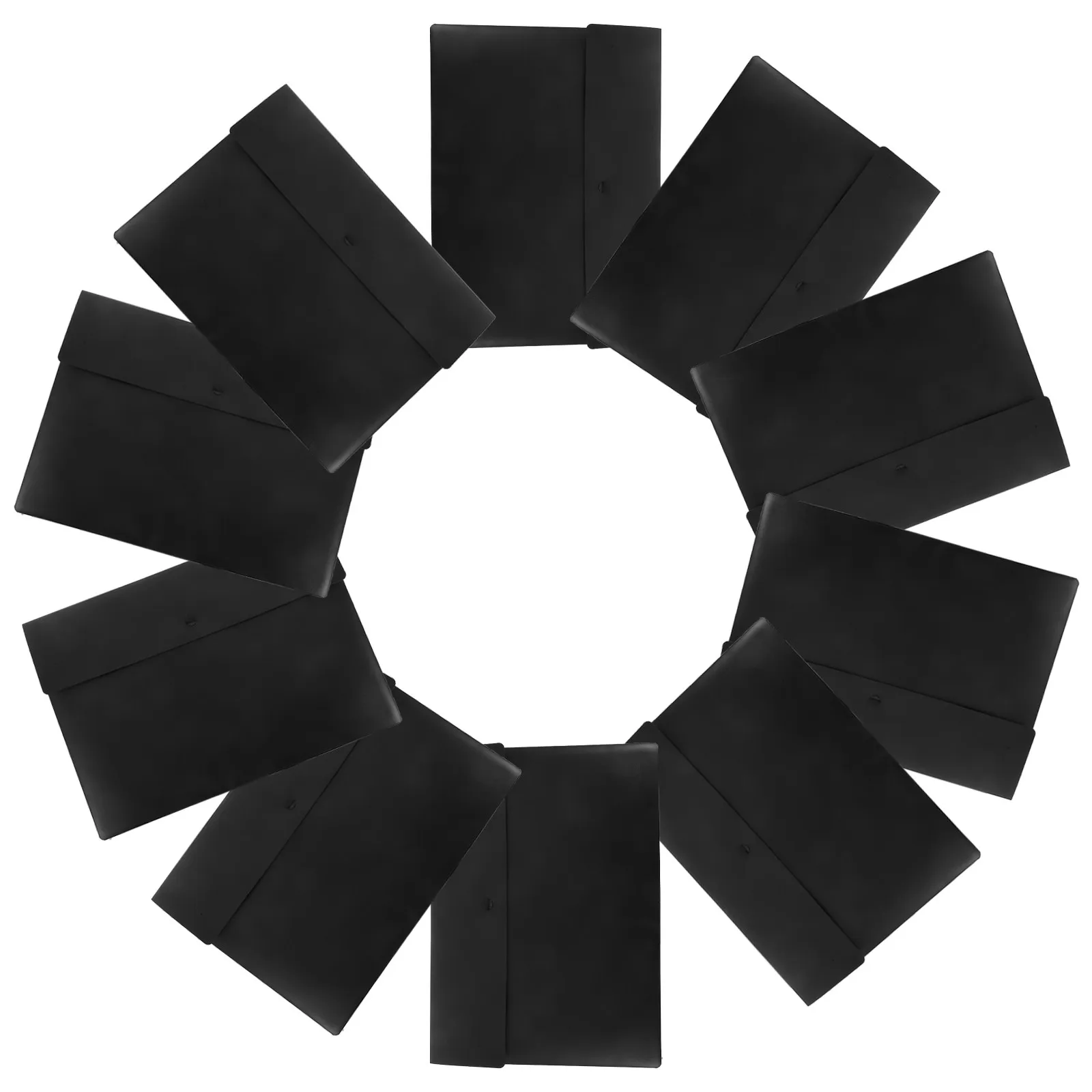 

10Pcs Office File Bag A4 Transparent Plastic Document Folder Snap Closure Waterproof Large Capacity Document Wallet for Reports