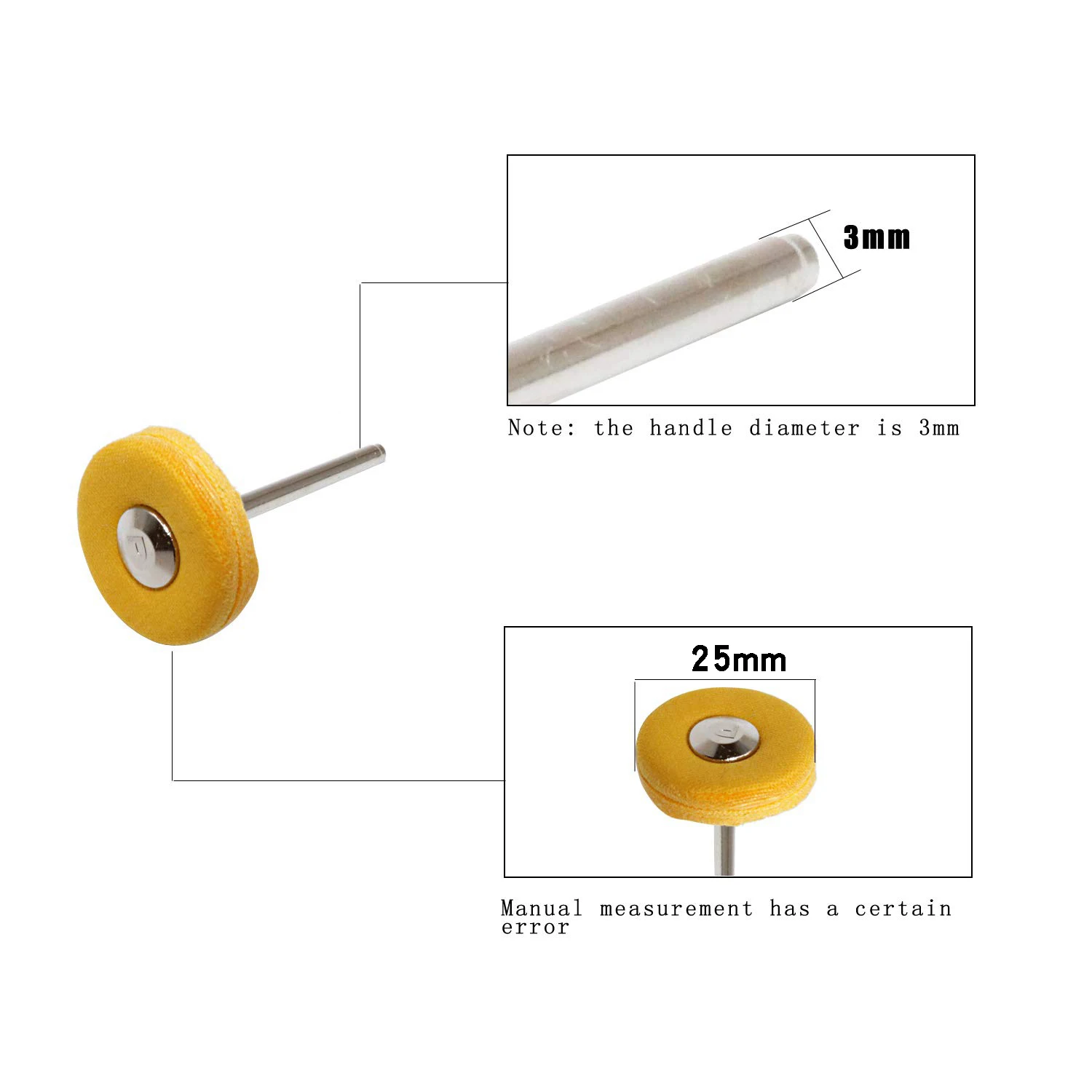 【Hot-Selling!】40 Pieces Buffing Wheels For Polishing Buffer Wheel Watch Jewelry Polish Rotary Drill Tool Accessories 3Mm Mandrel