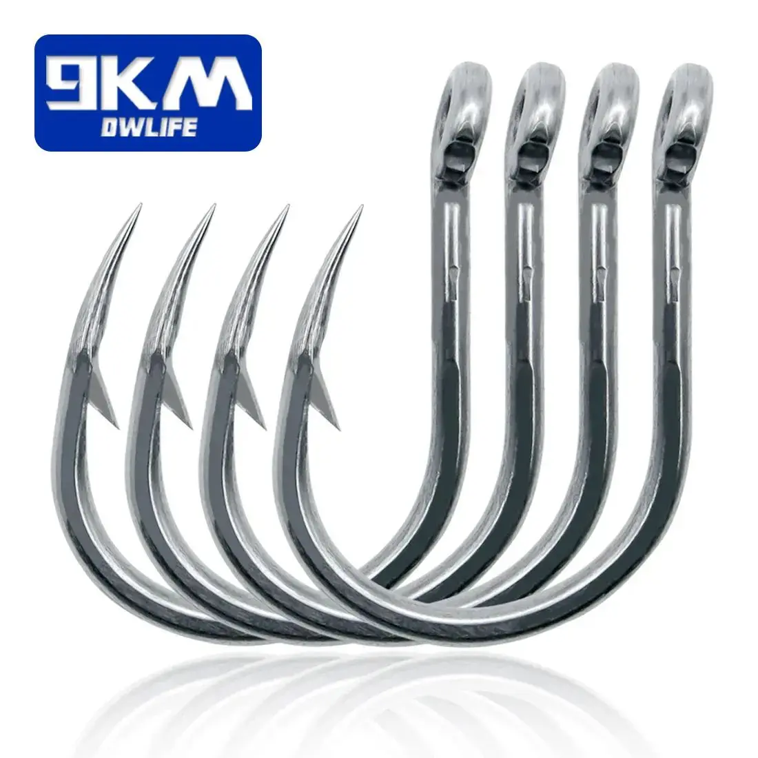 9KM Fishing Hook Saltwater 15~30Pcs Stainless Steel Heavy Duty Fishing Assist Hooks Big Carp Live Bait Jigging Hook Barbed Hook