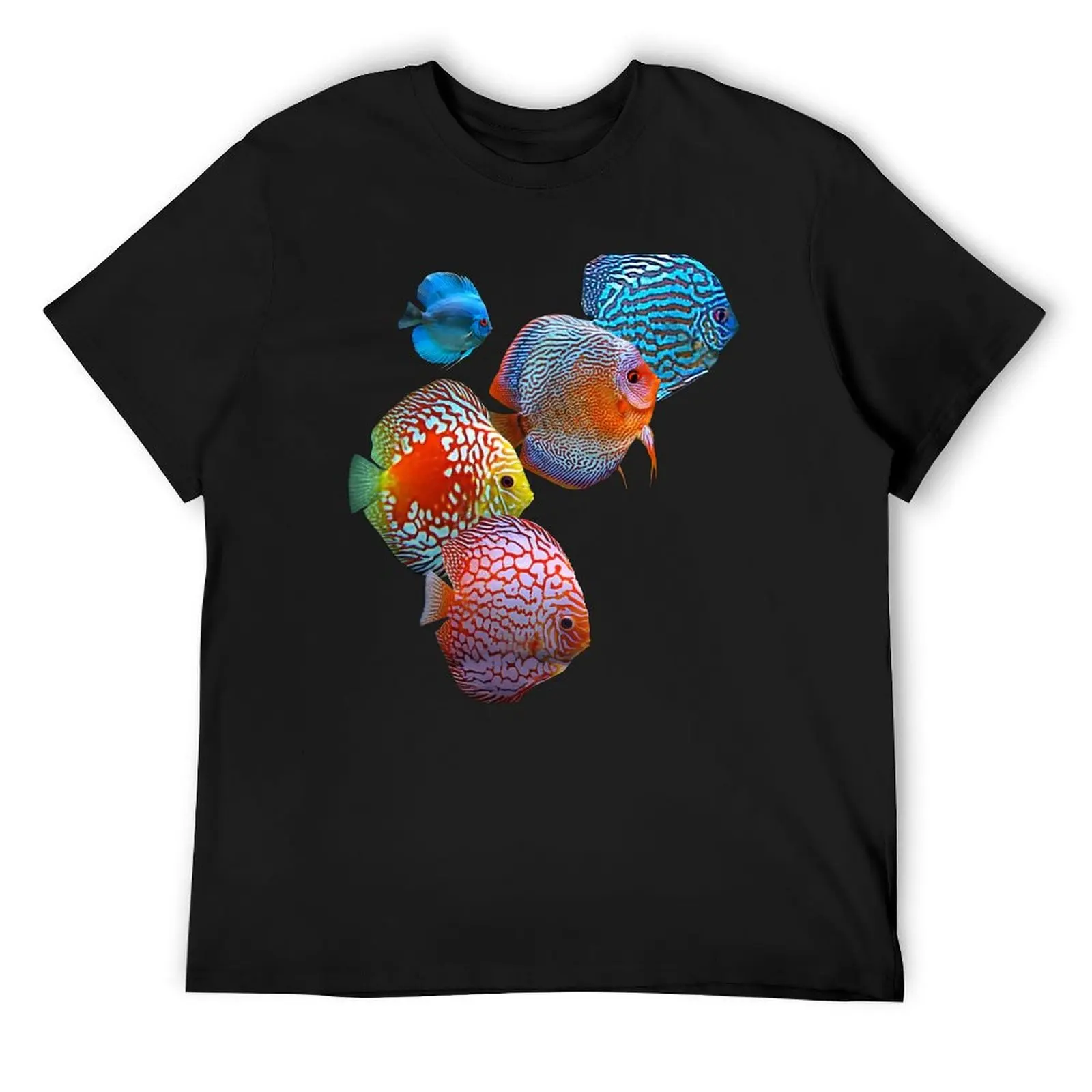 

DISCUS FISH T-Shirt cotton man t-shirts fashion shirts blue lock summer shirt funny t shirts for men