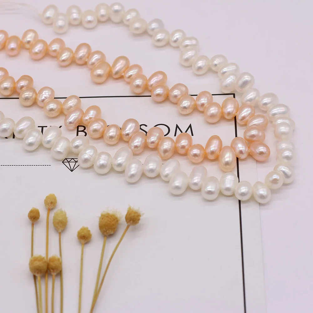 

Natural Freshwater Pearls Rice Shaped High-quality Pearls Jewelry Making DIY Necklaces Bracelets Accessories Gifts 36cm