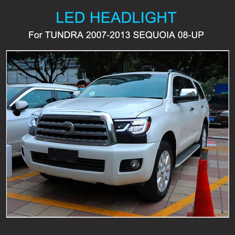 Ledヘッドライトトヨタタンドラ2007-2013セコイア2008-2021ヘッド