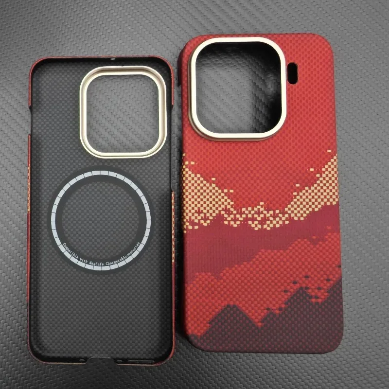 

For OPPO Find X9 / Find X9 Pro – Magnetic Compatible Case – Aramid Carbon Fiber Slim Protective Phone Cover Shell